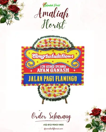 Sewa Papan Bunga Olak Alen